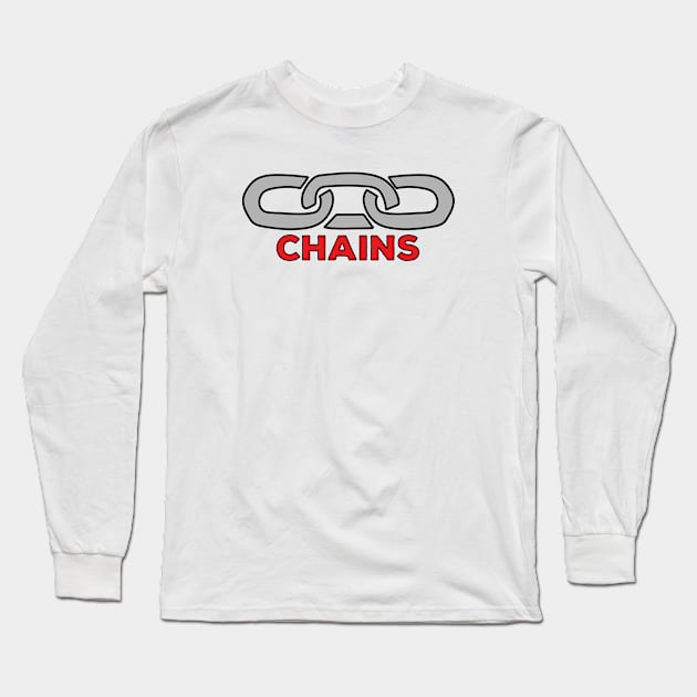 Chains Long Sleeve T-Shirt by DiegoCarvalho